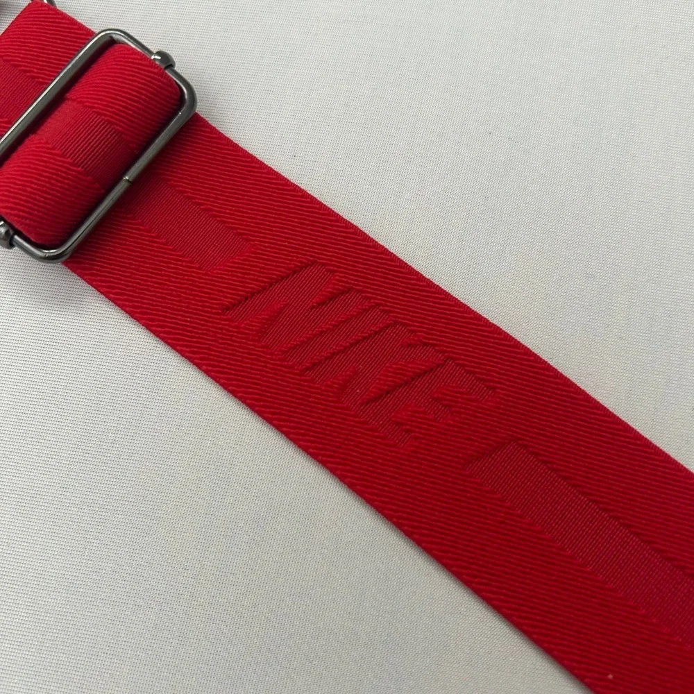 Nike Golf/Baseball Mens Stretch Web Belt Red Adjustable Swoosh One Size